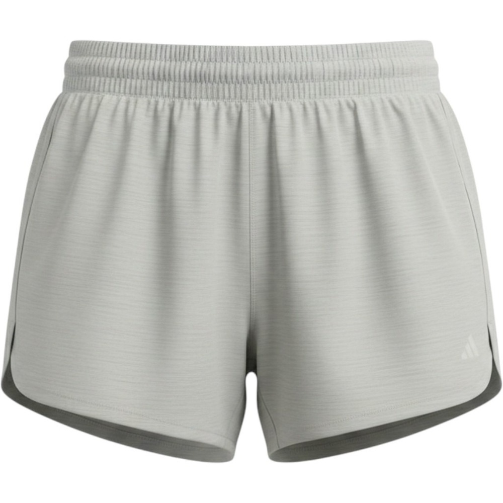 ADIDAS‎ Pacer Training High Rise Shorts Womens XL Grey Heather 3 Inch Inseam NEW